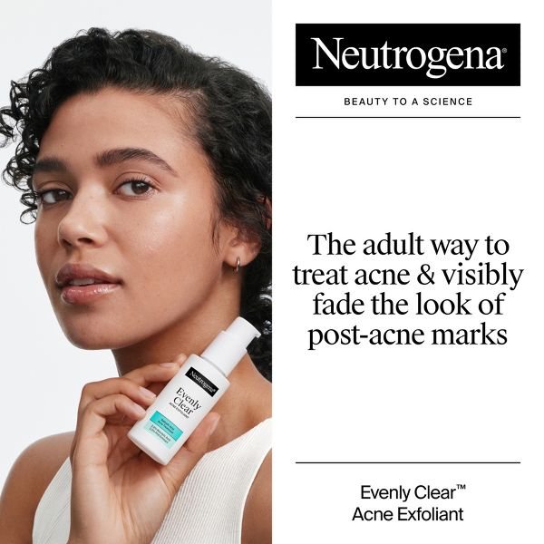 Neutrogena Evenly Clear Acne Treatment Face Exfoliant with Salicylic Acid - 1 fl oz
