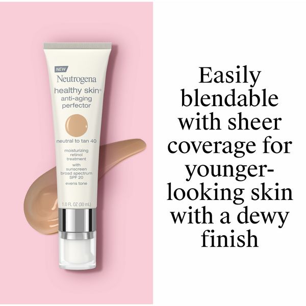 Neutrogena Healthy Skin Anti-Aging Perfector with Retinol & Broad Spectrum SPF 20 Sunscreen - 10 Ivory to Fair