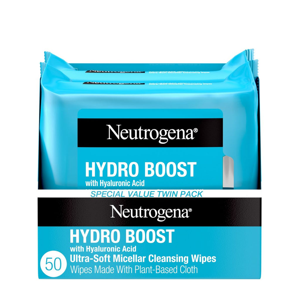 Neutrogena Hydro Boost Facial Cleanser Wipes - 50ct
