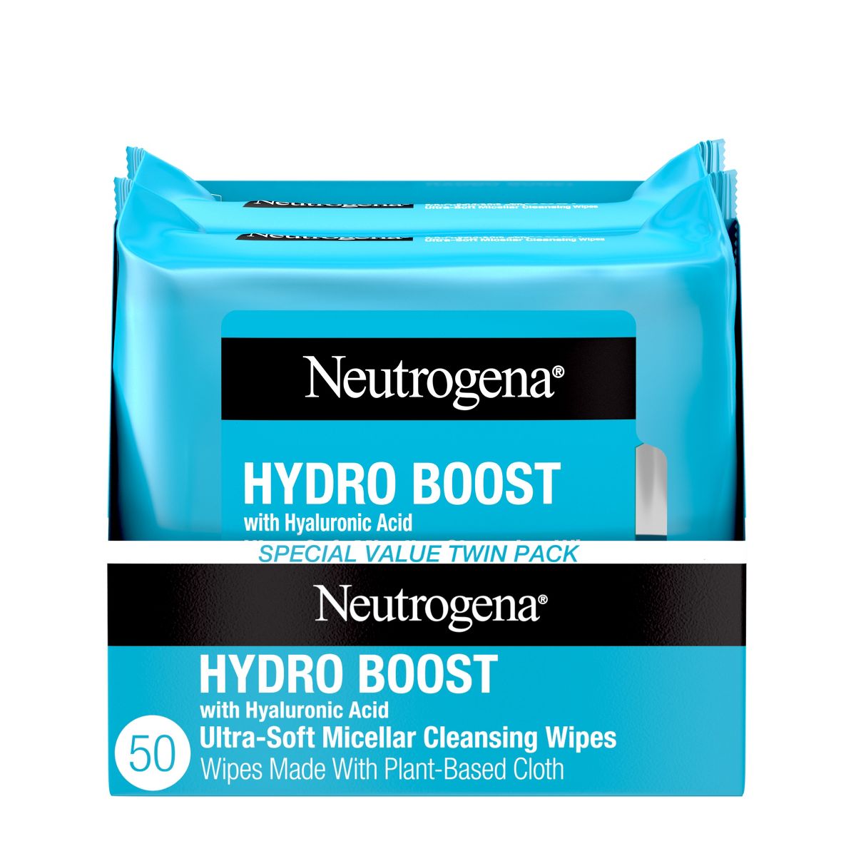 Neutrogena Hydro Boost Facial Cleanser Wipes - 50ct