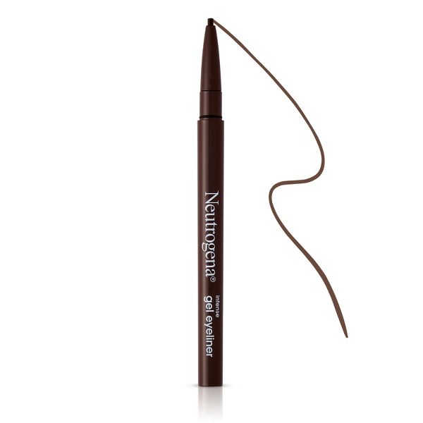 Neutrogena Intense Gel Eyeliner with Antioxidant Vitamin E, Smudge & Water-Resistant - Dark Brown - 0.004oz