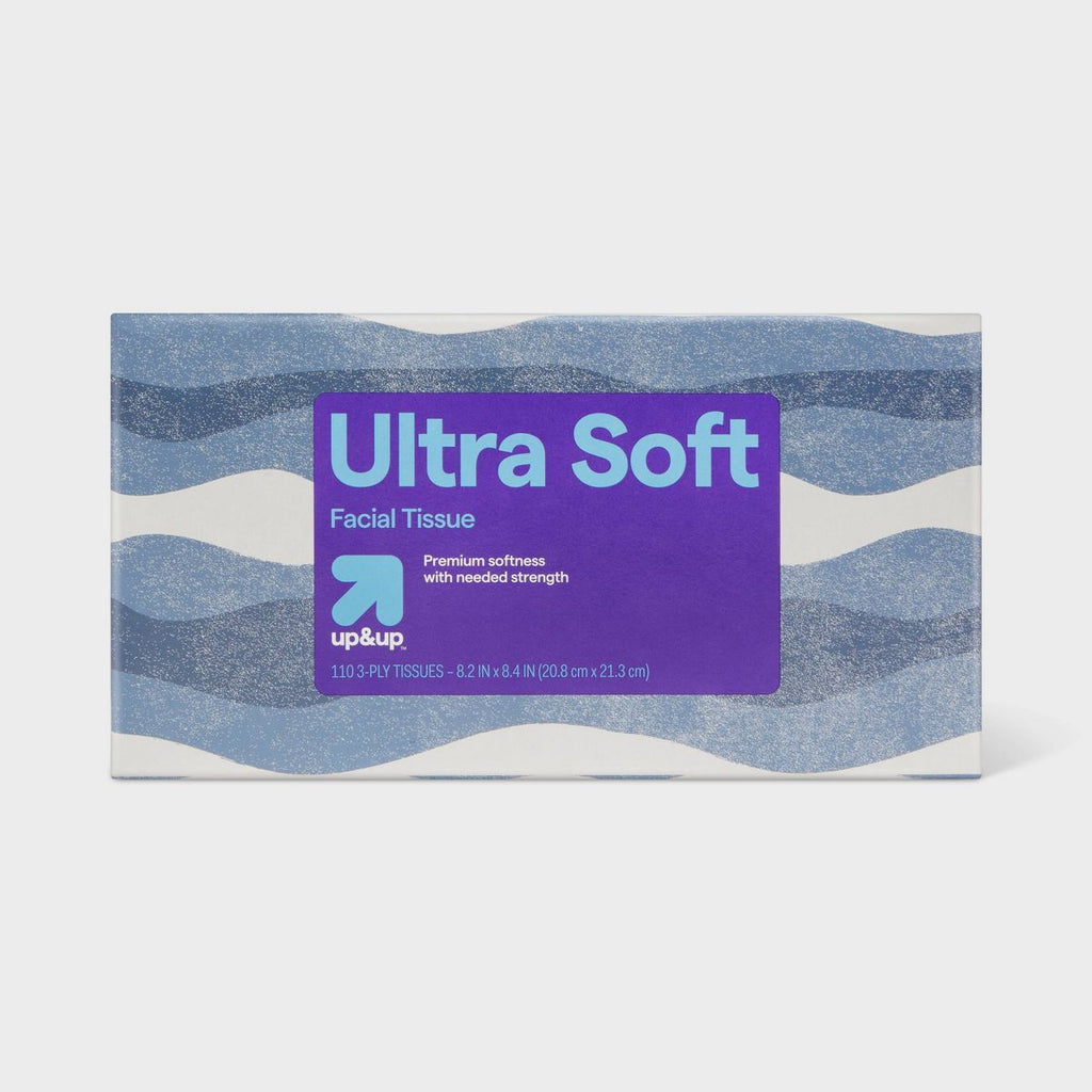 Ultra Soft 3-Ply Facial Tissue - 1pk/110ct - up&up™