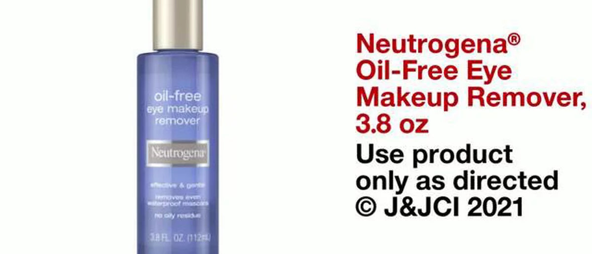 Neutrogena Gentle Oil-Free Eye Makeup Remover & Cleanser for Sensitive Eyes - 3.8 fl oz