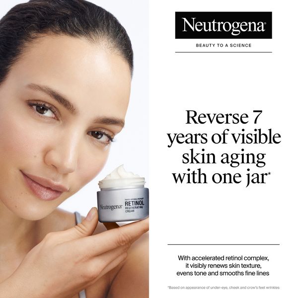 Neutrogena Rapid Wrinkle Repair Retinol Face Moisturizer with Hyaluronic Acid - 1.7 oz