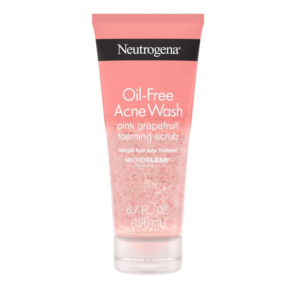 Neutrogena Oil Free Pink Grapefruit Acne Face Wash with Vitamin C for Breakouts - 6.7 fl oz