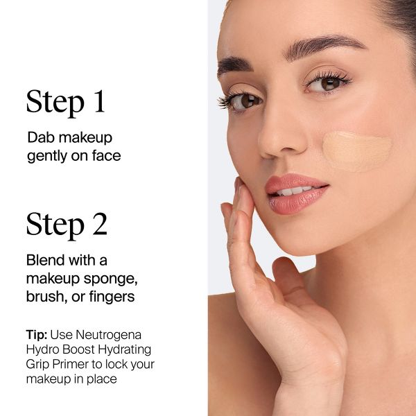 Neutrogena Hydro Boost Hydrating Tint Liquid Foundation with Hyaluronic Acid, Moisturizing & Lightweight Water Gel Formula - 10 Classic Ivory