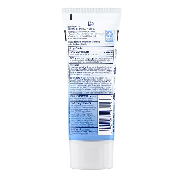 Neutrogena Mineral Ultra Sheer Sunscreen - SPF 30 - 3oz