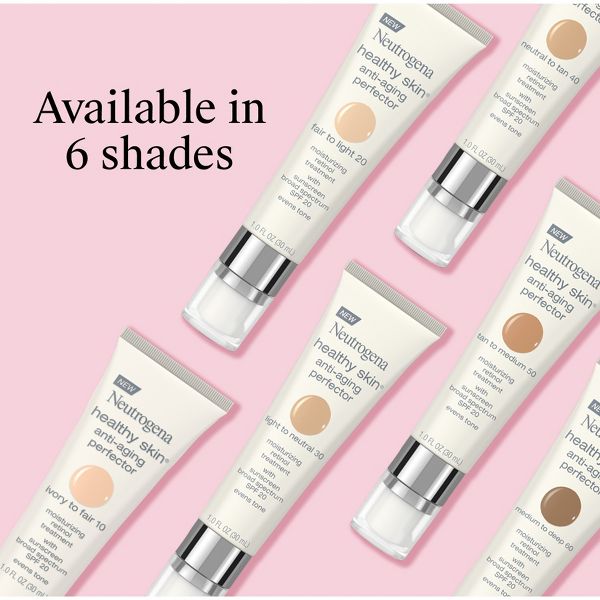 Neutrogena Healthy Skin Anti-Aging Perfector with Retinol & Broad Spectrum SPF 20 Sunscreen - 10 Ivory to Fair