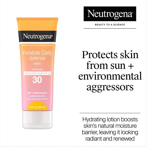 Neutrogena Invisible Daily Defense Sunscreen Lotion - SPF 30 - 3 fl oz
