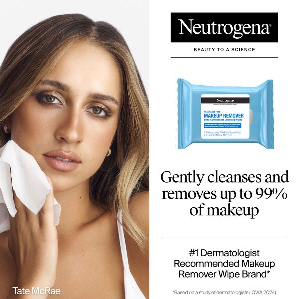 Neutrogena Makeup Remover Cleansing Towelettes, Fragrance Free - 21 ct
