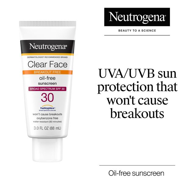 Neutrogena Clear Face Liquid Sunscreen Lotion - SPF 30 - 3 fl oz