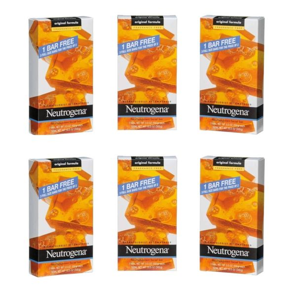 Neutrogena Facial Cleansing Bar Unscented - 10.5oz/3pk