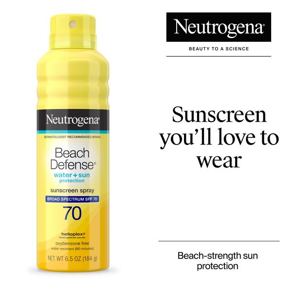Neutrogena Beach Defense Sunscreen Spray - SPF 70 - 6.5oz