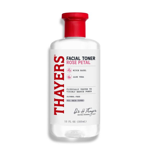 Thayers Natural Remedies Witch Hazel Alcohol Free Toner with Rose Petal - 12 fl oz