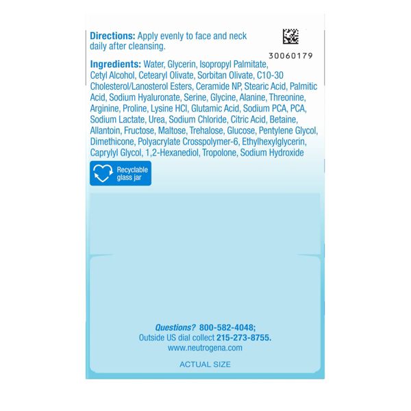 Neutrogena Hydro Boost Water Cream Face Moisturizer with Hyaluronic Acid for Dry to Extra-Dry Skin - Fragrance Free - 1.7 fl oz