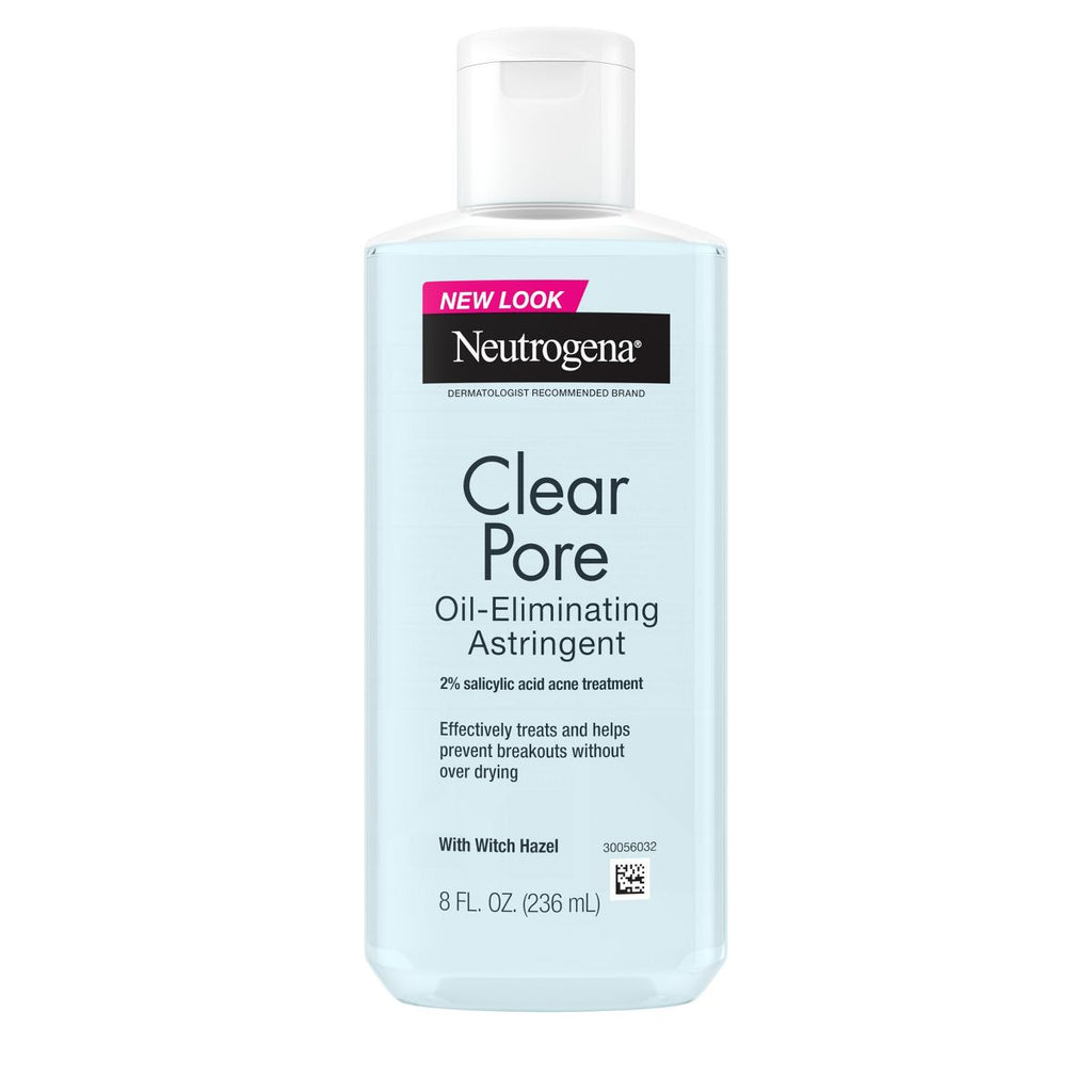 Neutrogena Clear Pore Oil-Eliminating Facial Astringent, Pore Clearing Treatment for Acne-Prone Skin - 8 fl oz