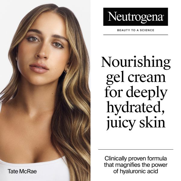 Neutrogena Hydro Boost Water Gel Cream Face Moisturizer with Hyaluronic Acid for Normal to Dry Skin - Fragrance Free - 0.5 fl oz