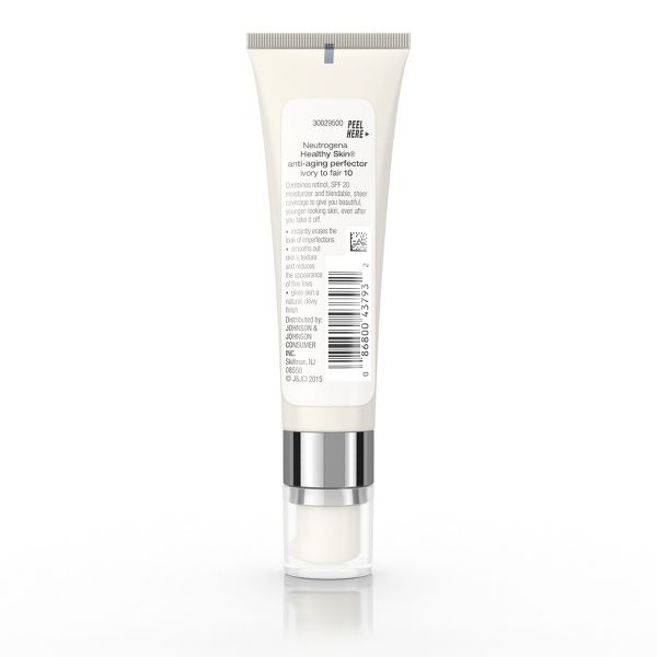 Neutrogena Healthy Skin Anti-Aging Perfector with Retinol & Broad Spectrum SPF 20 Sunscreen - 10 Ivory to Fair