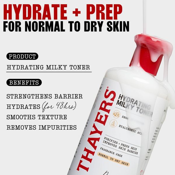 Thayers Natural Remedies Milky Hydrating Face Toner with Snow Mushroom and Hyaluronic Acid - 12 fl oz