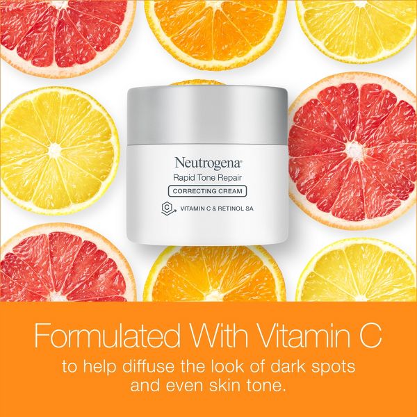 Neutrogena Rapid Tone Repair Retinol + Vitamin C Face and Neck Cream - 1.7oz