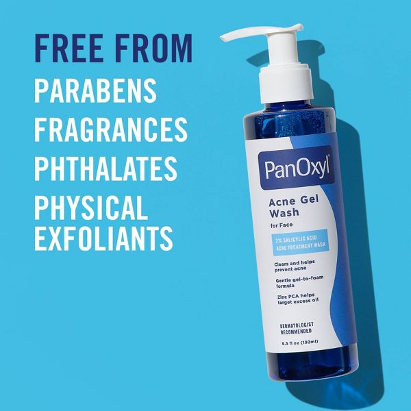 PanOxyl Acne Gel Wash for Face with 2% Salicylic Acid - 6.5 fl oz