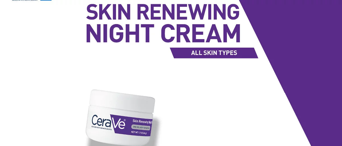 CeraVe Skin Renewing Night Cream Face Moisturizer - 1.7 fl oz