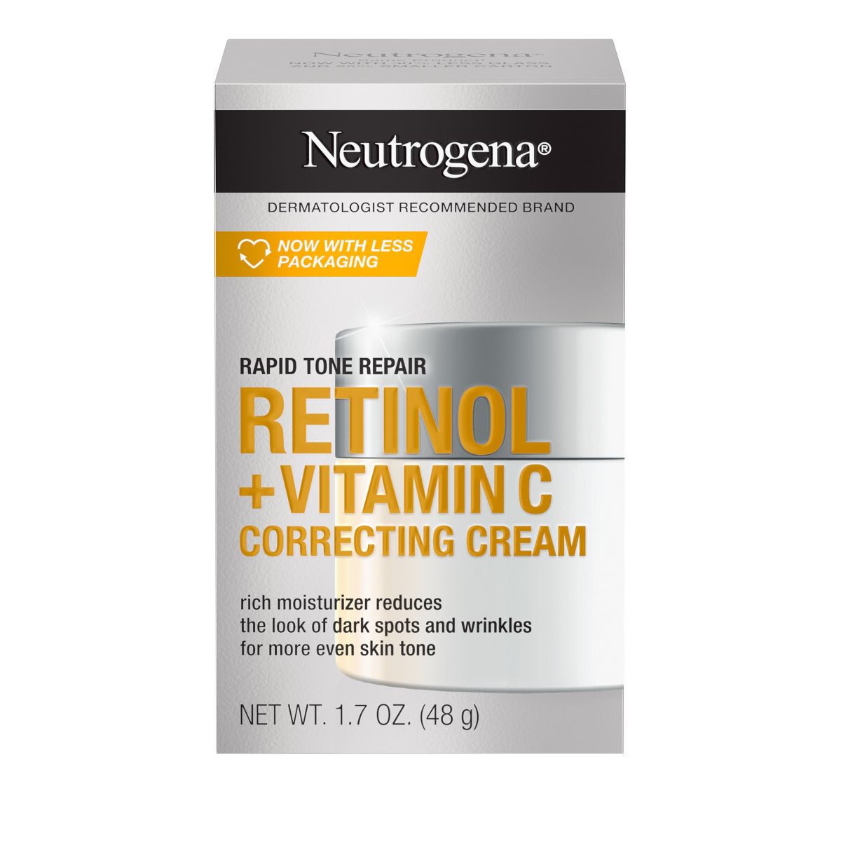 Neutrogena Rapid Tone Repair Retinol + Vitamin C Face and Neck Cream - 1.7oz