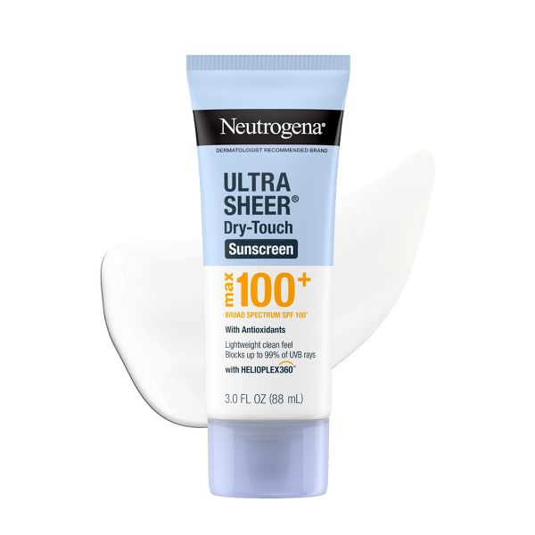 Neutrogena Ultra Sheer Dry-Touch Body Sunscreen Lotion - Lightweight - SPF 100+ - Travel Size - 3 fl oz
