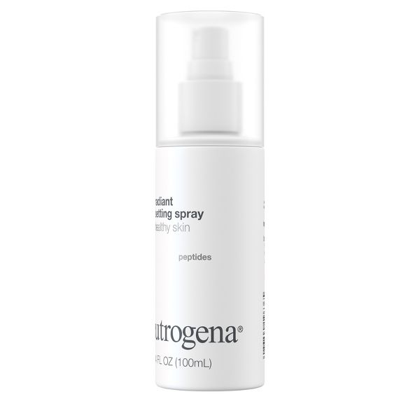Neutrogena Healthy Skin Radiant Makeup Setting Spray with Antioxidants & Peptides for Long Lasting, Healthy Looking, Glowing Skin, 3.4 fl oz
