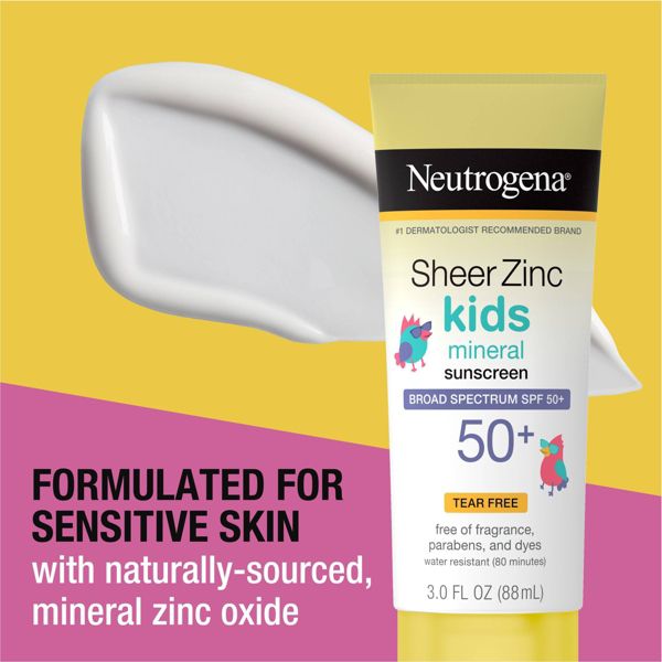 Neutrogena Sheer Zinc Kids Sunscreen Lotion - SPF 50 - 3 fl oz