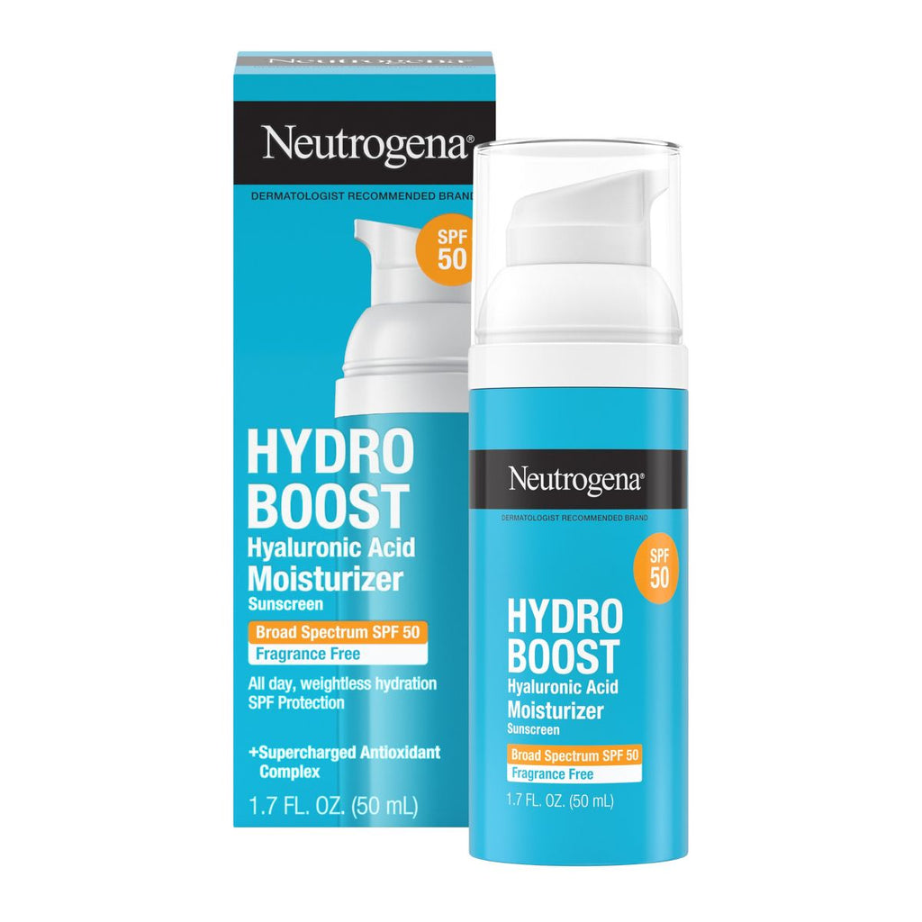 Neutrogena Hydro Boost Weightless Facial Moisturizer with Hyaluronic Acid - SPF 50 - Fragrance Free - 1.7 fl oz