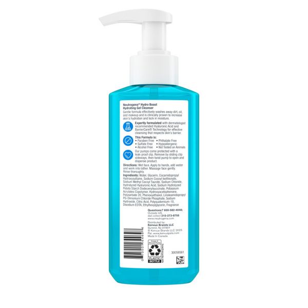 Neutrogena Hydro Boost Hydrating Gel Facial Cleanser with Hyaluronic Acid - 16 fl oz