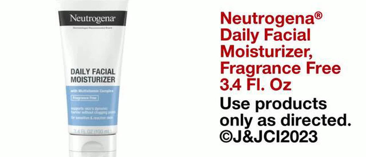 Neutrogena Daily Facial Moisturizer with Vitamin E- Fragrance Free - 3.4 fl oz