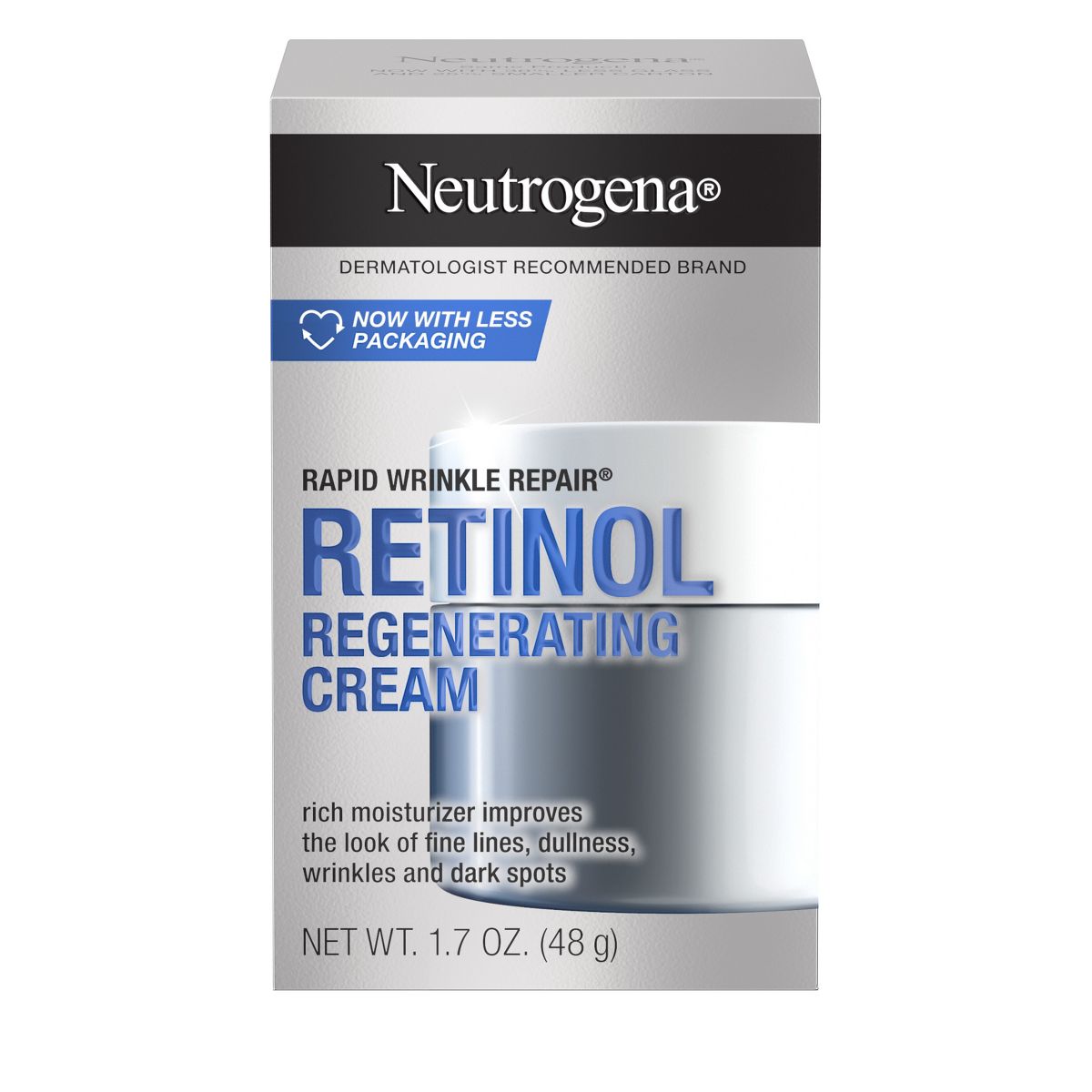 Neutrogena Rapid Wrinkle Repair Retinol Face Moisturizer with Hyaluronic Acid - 1.7 oz