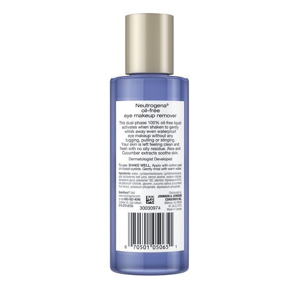 Neutrogena Gentle Oil-Free Eye Makeup Remover & Cleanser for Sensitive Eyes - 5.5 fl oz