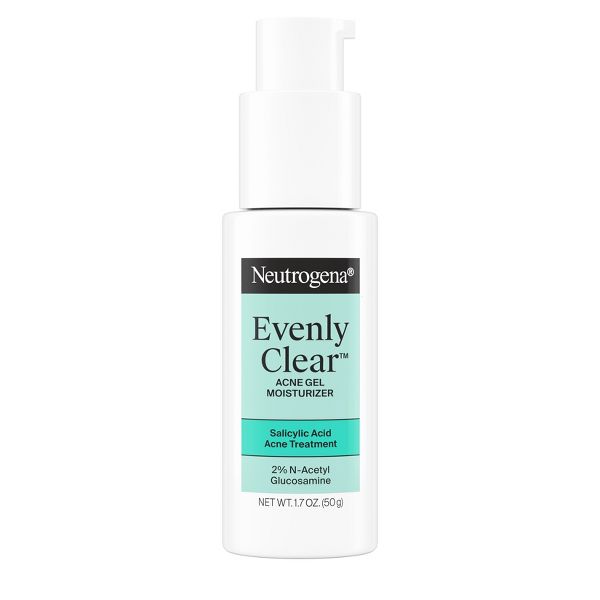 Neutrogena Evenly Clear Acne Gel Face Moisturizer with Salicylic Acid - 1.7 fl oz