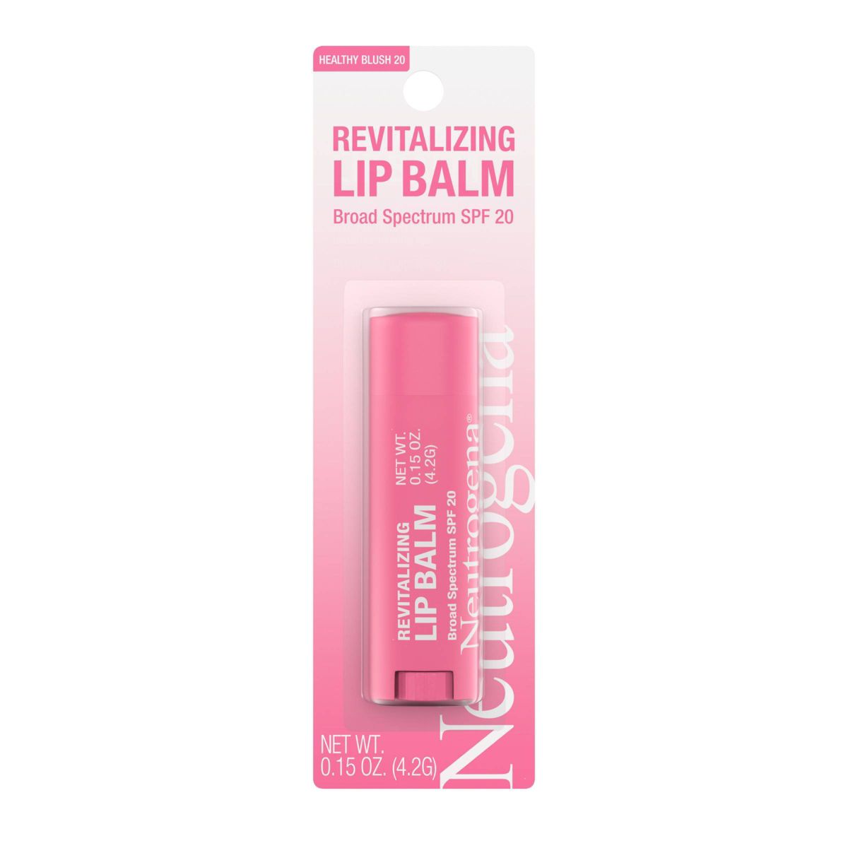 Neutrogena Revitalizing and Moisturizing Tinted Lip Balm, SPF 20 - 20 Blush - 0.15oz