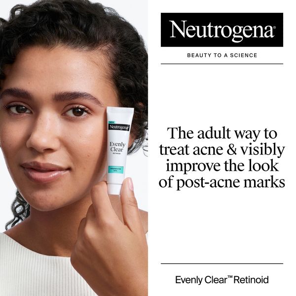 Neutrogena Evenly Clear Retinoid Acne Treatment Adapalene Gel 0.1% - 0.5 fl oz