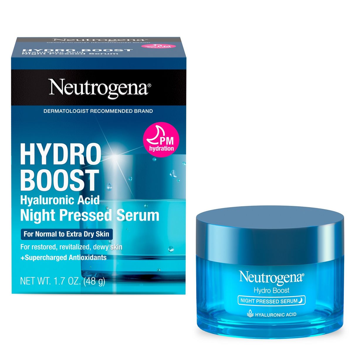 Neutrogena Hydro Boost Hyaluronic Acid Night Pressed Face Serum - 1.7 fl oz