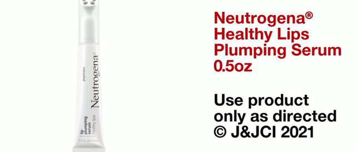Neutrogena Healthy Lips Plumping Serum with Peptides to Promotes the Appearance of Naturally Fuller and Plumper - Looking Lips - 0.5 fl oz