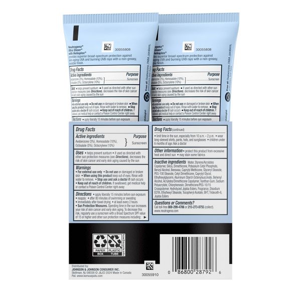 Neutrogena Ultra Sheer Dry-Touch Sunscreen Broad Spectrum SPF 45 - 6 fl oz /2ct