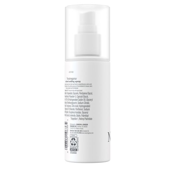 Neutrogena Healthy Skin Radiant Makeup Setting Spray with Antioxidants & Peptides for Long Lasting, Healthy Looking, Glowing Skin, 3.4 fl oz