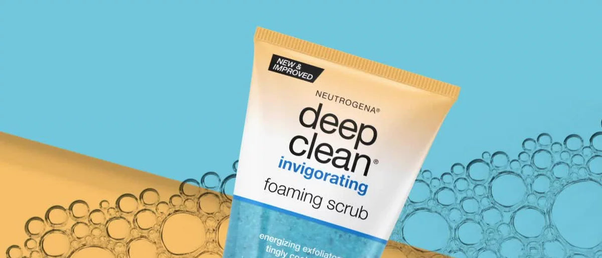 Neutrogena Deep Clean Invigorating Foaming Facial Scrub with Glycerin - 4.2 fl oz