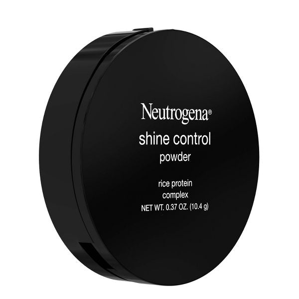 Neutrogena Shine Control Mattifying Face Powder, Lightweight & Oil-Absorbing Powder with Application Sponge - Light Beige - 0.37oz