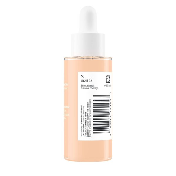 Neutrogena Healthy Skin Sensitive Skin Serum Foundation with Color Correcting, Pore Minimizing & Buildable Coverage - 01 Light