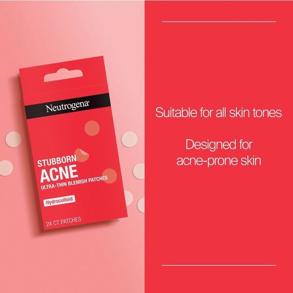 Neutrogena Stubborn Acne Ultra-Thin Blemish Pimple Patches - 24ct