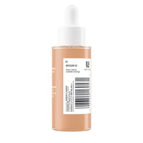 Neutrogena Healthy Skin Sensitive Skin Serum Foundation with Color Correcting, Pore Minimizing & Buildable Coverage - 01 Light
