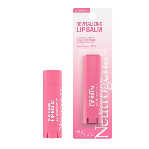 Neutrogena Revitalizing and Moisturizing Tinted Lip Balm, SPF 20 - 20 Blush - 0.15oz