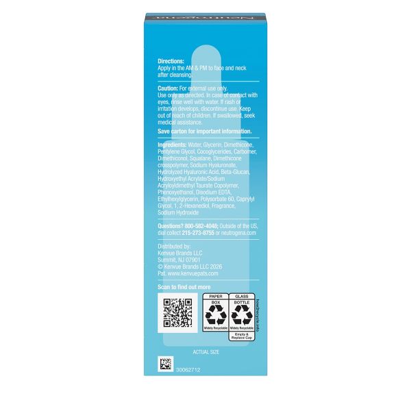 Neutrogena Hydro Boost Ultra Hydrating Repair Face Serum - 1.0 fl oz