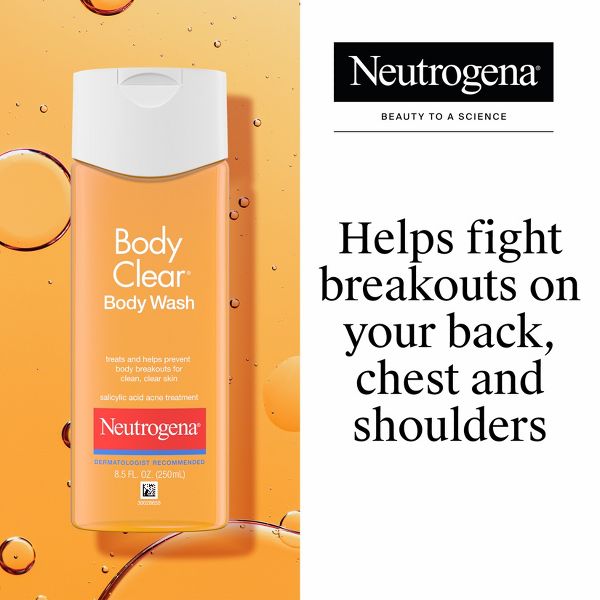 Neutrogena Body Clear Acne Body Wash with Glycerin for Breakout Treatment - 8.5 fl oz